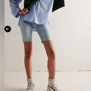 Free People We The Free Trixie Pull-On High Rise Bermuda Shorts